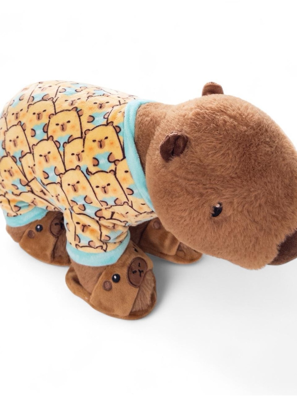 Capybara Plush in Pajamas 15” Stuffed Animal Kawaii Soft Toy